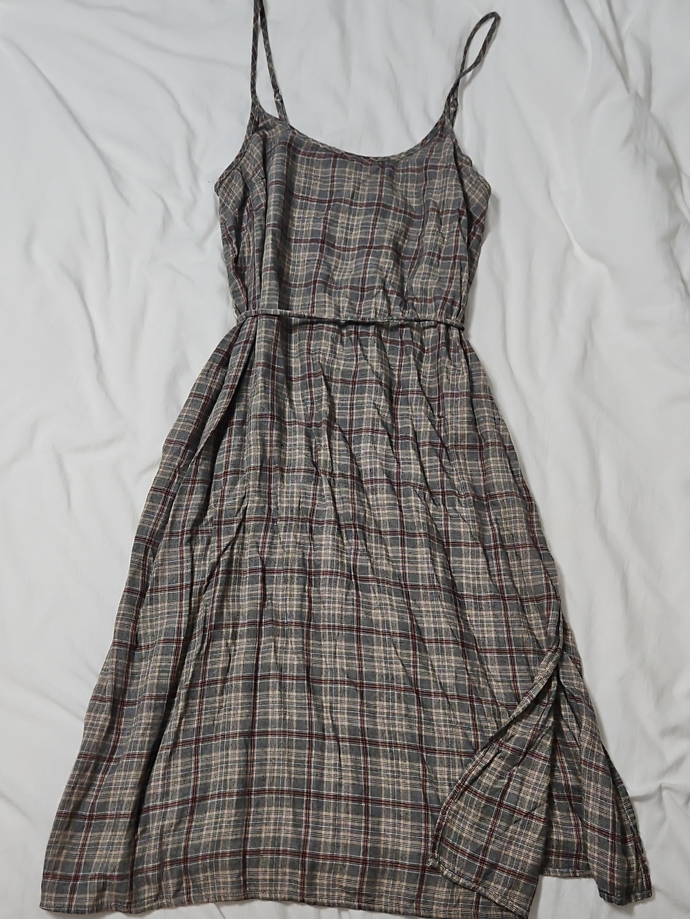 American Eagle Spaghetti Strap Dress in Plaid